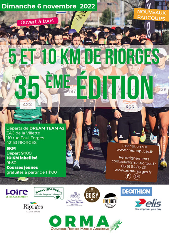 Informations complémentaires sur le 10km Riorges